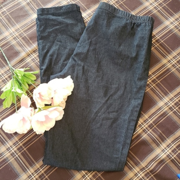 HARMONY & VINE DENIM LEGGINGS L - Picture 1 of 7
